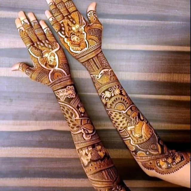 vinay mehandi artist bridal design