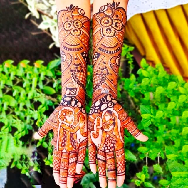 vinay mehandi artist bridal design