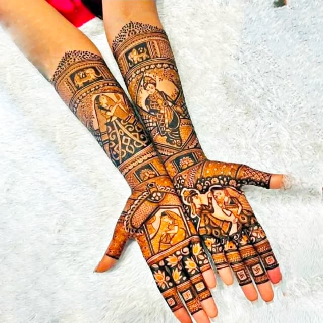 vinay mehandi artist bridal design