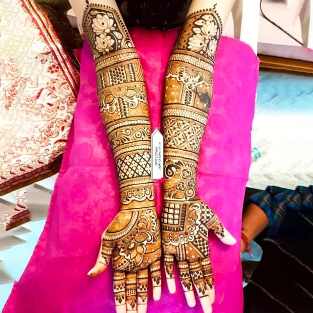 vinay mehandi artist bridal design