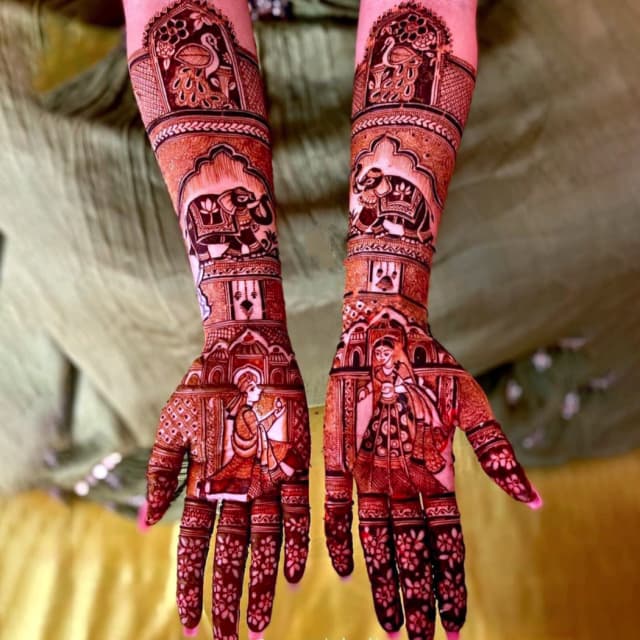 vinay mehandi artist bridal design