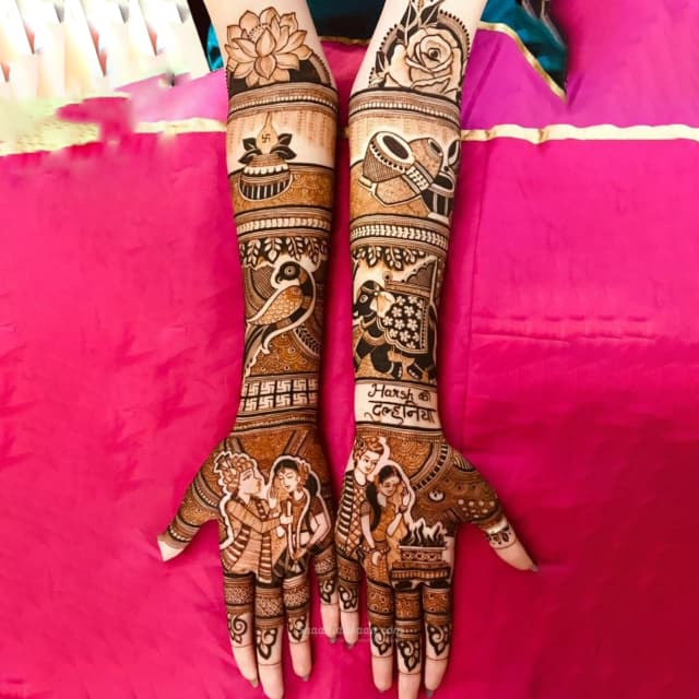 vinay mehandi artist bridal design