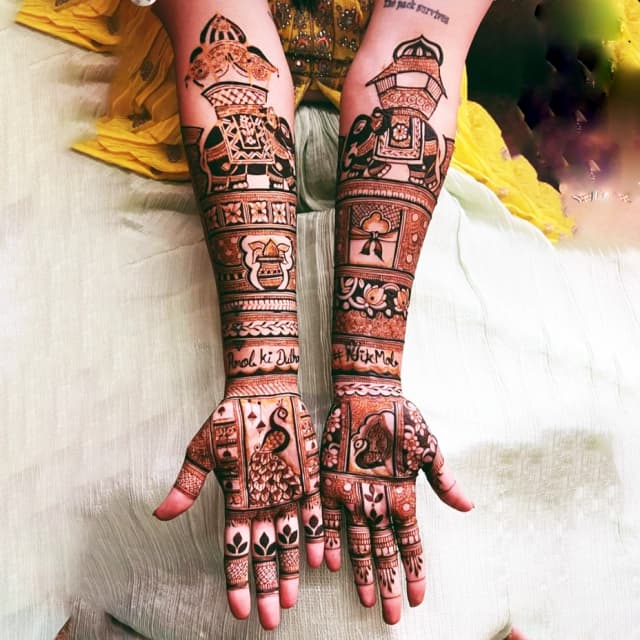 vinay mehandi artist bridal design