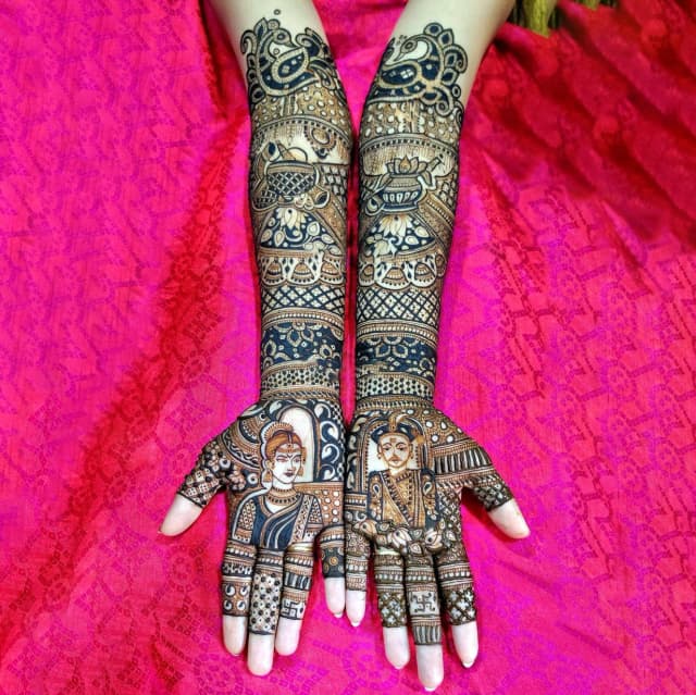 vinay mehandi artist bridal design