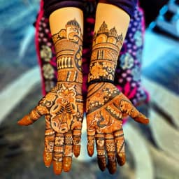 engagement mehandi design