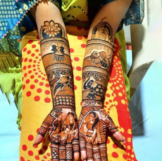 vinay mehandi artist bridal design