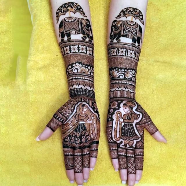 vinay mehandi artist bridal design