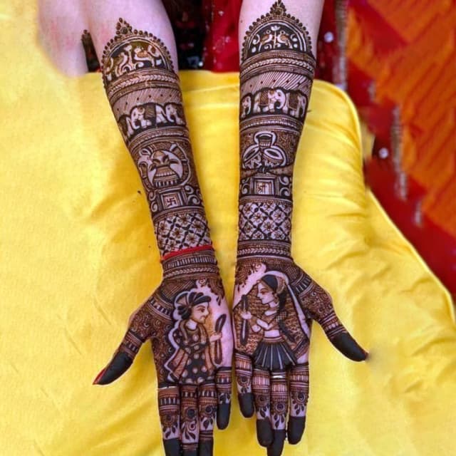vinay mehandi artist bridal design