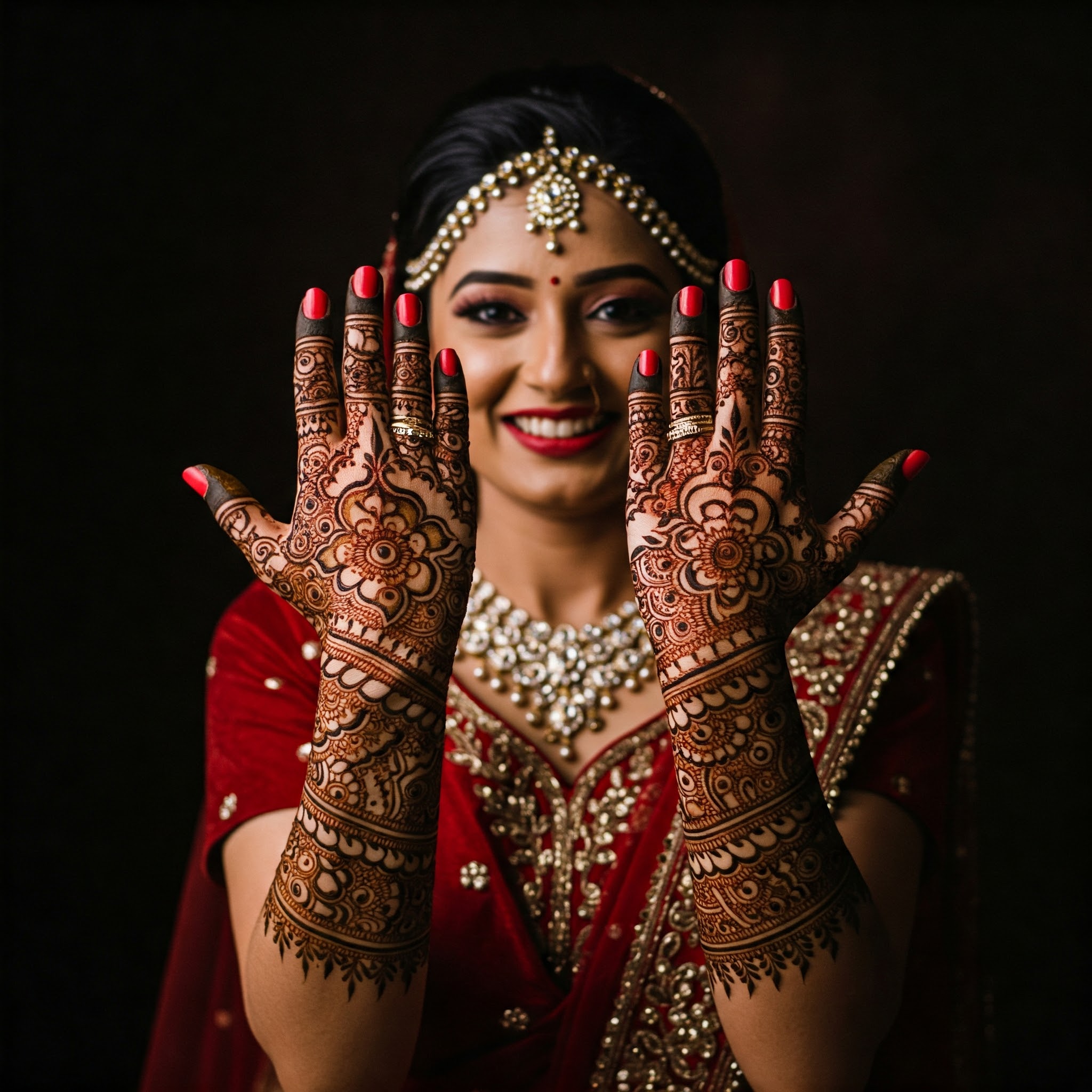 engagement mehandi design